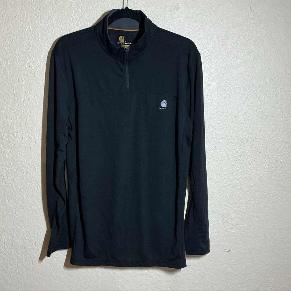 Carhartt Black Half-Zip Long Sleeve Pullover